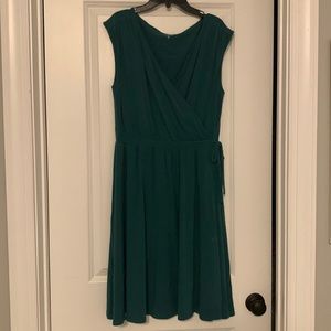 Garnet Hill Green Jersey Dress